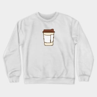 Coffee Cup Pixel Art Crewneck Sweatshirt